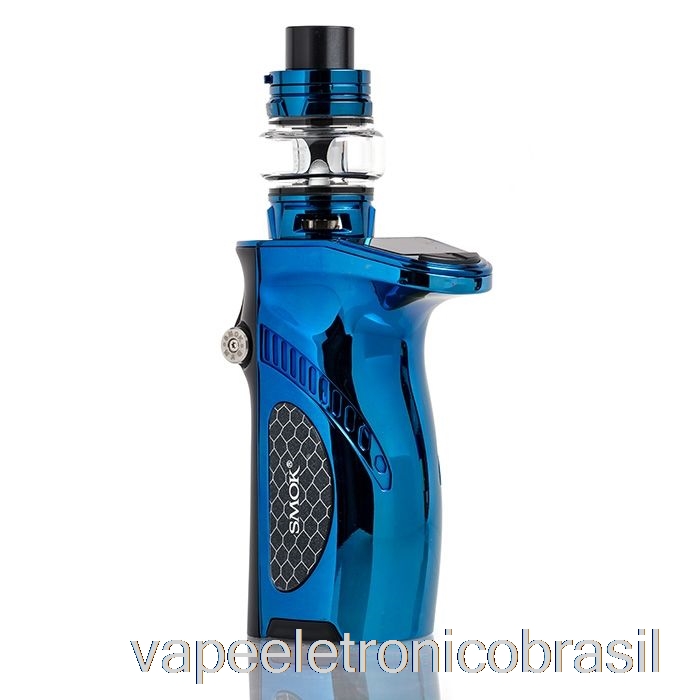 Vape Recarregável Smok Mag Grip 100w & Tfv8 Baby V2 Starter Kit Azul Prisma
